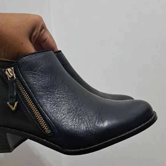Vionic Jolene Ankle Bootie Black Leather Zip Up Size 9 - Picture 7 of 16